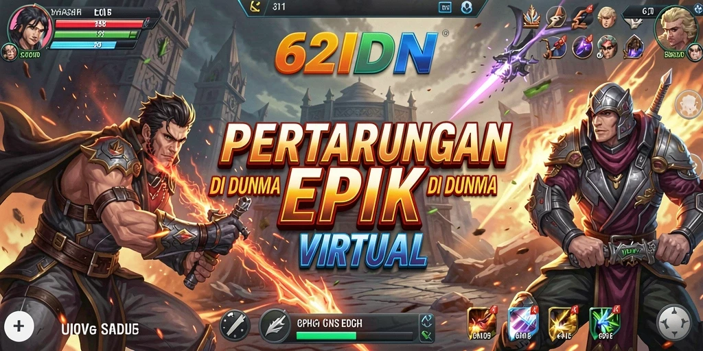 Gameplay seru dalam 62IDN dengan aksi pertarungan mendebarkan.