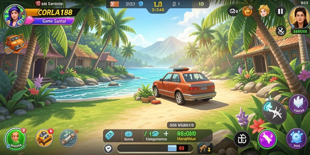 Tampilan gameplay <strong>CORLA188</strong> yang penuh warna dan interaktif.