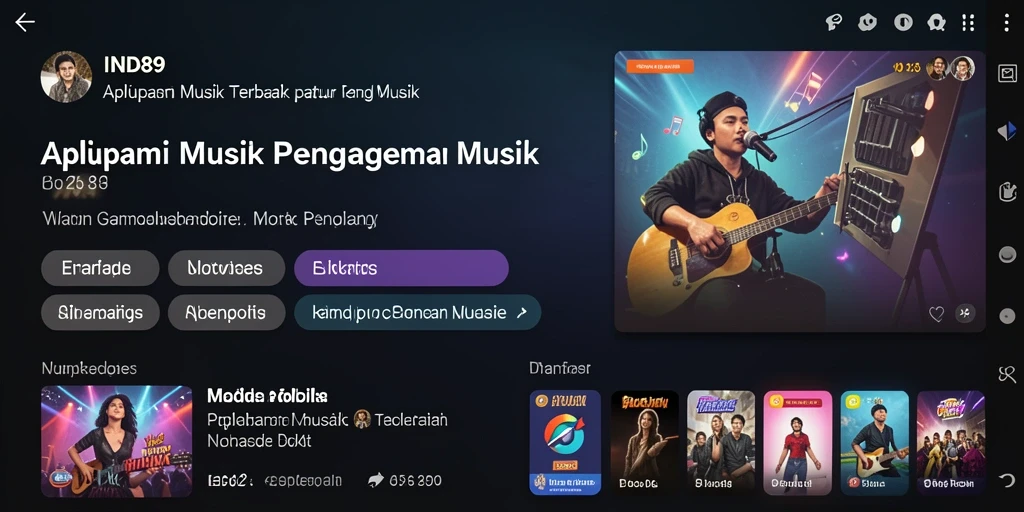 Tangkapan layar menunjukkan antarmuka menarik dari gameplay Music IND89.