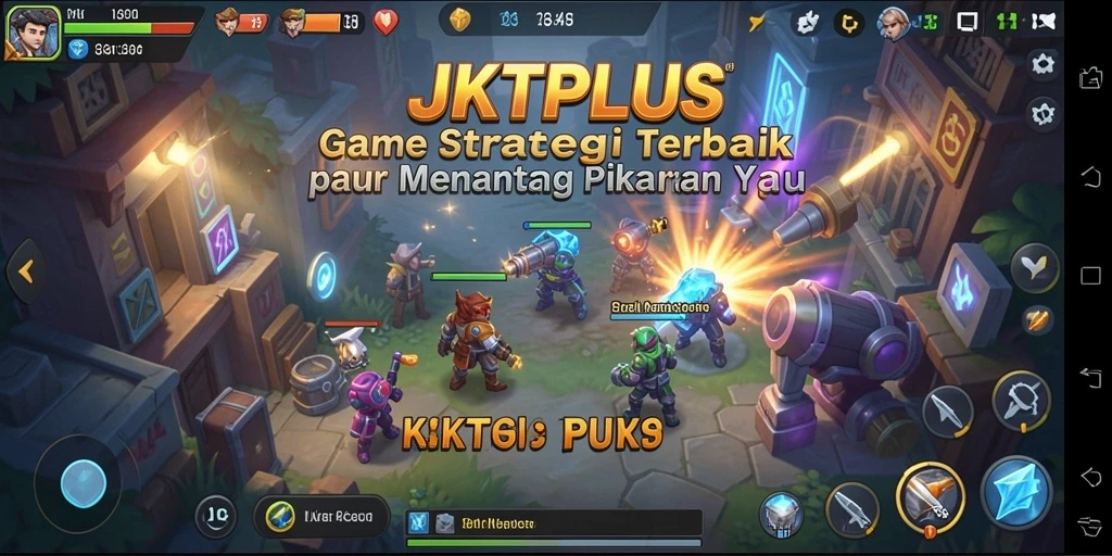 Gameplay JKTPLUS dengan strategi yang menegangkan.