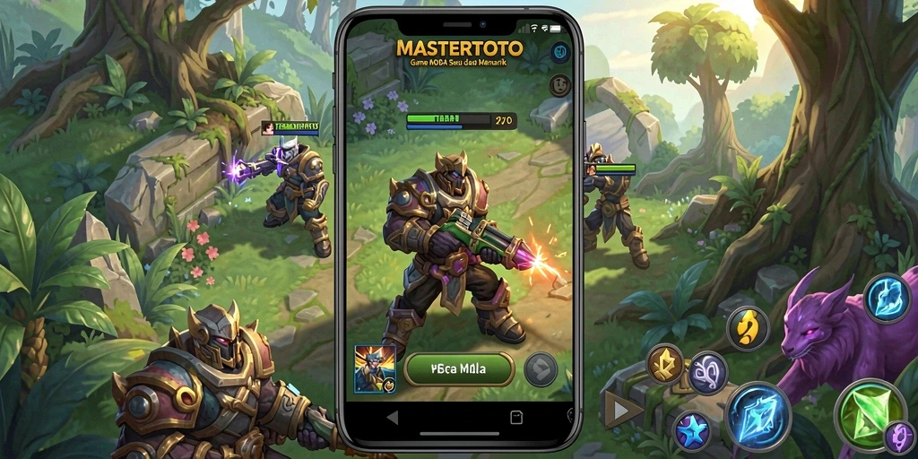 Tampilan gameplay seru dan strategis dalam MASTERTOTO.