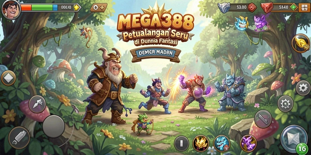 Gameplay seru MEGA388 di dunia petualangan fantastis.
