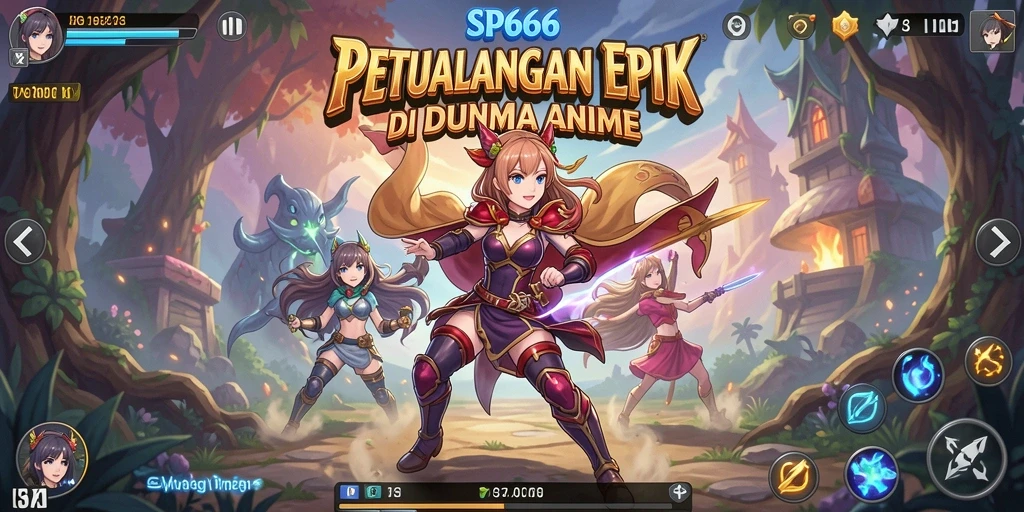 Tangkapan layar menampilkan aksi seru dalam gameplay SP666.