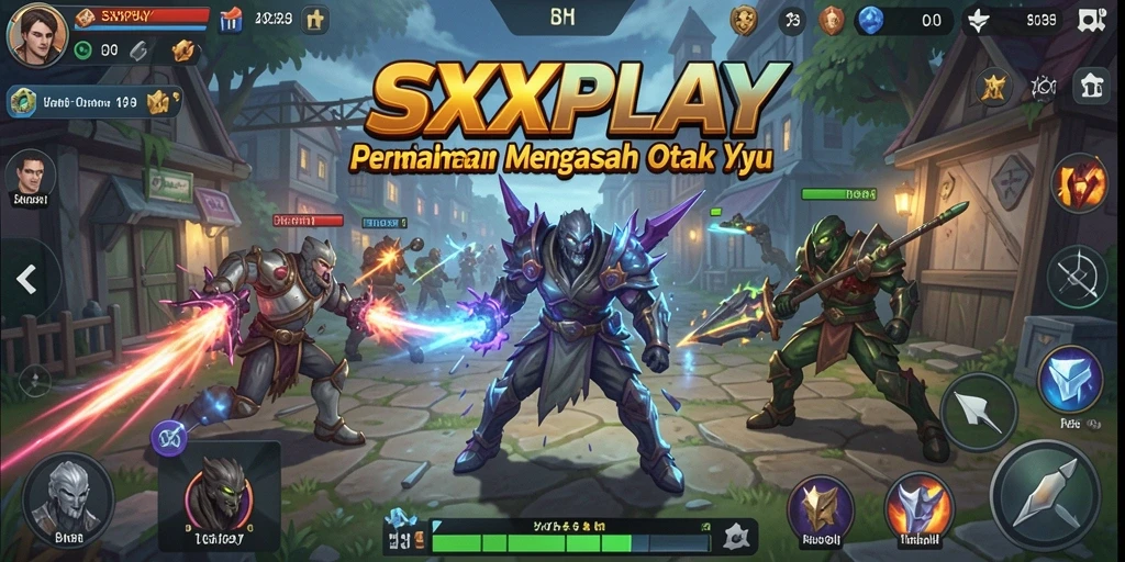 Screenshot gameplay SXXPLAY menampilkan aksi strategi yang menegangkan.